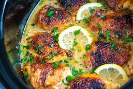 Ultimate Slow Cooker Lemon Chicken Thighs