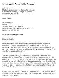 Using this template eliminates the time of composing the letter format and its contents. Scholarship Application Cover Letter Examples Guide Tips