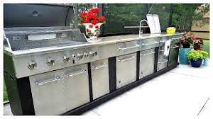 Set up polymer overhead cabinets to store all of your outdoor dishes, glassware, cooking. Outdoor Modular Kitchen And Organization Youtube