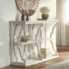 Modern black lacquered gold leaf console table. White Ivory Sofa Console Tables Tables Lamps Plus
