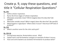 Two atps are produced in fermentation, mainly in the glycolysis process. Ppt Create P 9 Copy These Questions And Title It Cellular Respiration Questions Powerpoint Presentation Id 2829860