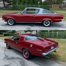 Image result for Dark Red 1966 Barracuda