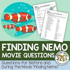 Finding Nemo Movie Companion Questions Distance Learning Digital Lesson Finding Nemo Movie Nemo Movie This Or That Questions