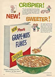 Post Grape Nuts Grape Nuts Vintage Recipes Food Advertising