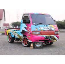 Pick up modifikasi ini di modif oleh seorang pria muda, tujuan modifikasi pick up ini sebagai inspirasi semangat kerja mereka. Pin Di Stiker Mobil