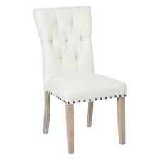 Osp Home Furnishings Preston Linen Fabric Dining Chair With Bronze Nailheads And Brushed Legs Bp Psac L32 The Home Depot Dining Chairs Fabric Dining Chairs Tufted Dining Chairs