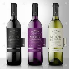 Download Packreate Premium Wine Mockup With Side Tags