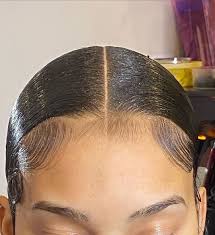 Cheap Great Virgin Human Wigs On Instagram Perfect Middle Part Braided Ponytail Edges On Fleek In 2020 Slick Hairstyles Hair Pictures Sleek Braided Ponytail