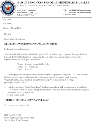 Buat kamu yang memiliki ikatan. Contoh Surat Rasmi Notis Pemberitahuan Rasmi J