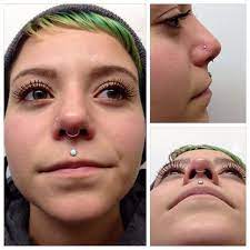 Shelby Nichole Smith On Instagram Downsized Alex S Philtrum Piercing One Last Time And Installed A Seam Ring In He Philtrum Piercing Philtrum Septum Piercing