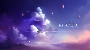 If you look closely, purple has more red than blue, while violet is closer to blue. Lights By Apofiss On Deviantart Anime Background Anime Backgrounds Wallpapers Anime Wallpaper