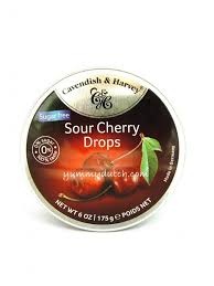 This cavendish & harvey clear mint drops is very strong and minty. Sour Cherry Drops Sugar Free Cavendish Harvey Yummy Dutch