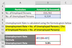Unemployment tends to be cyclical and decreases when the the methodology for calculating the unemployment rate often varies among countries since different definitions of employment and. Unemployment Rate Formula Calculator Examples With Excel Template