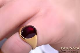 Seal engraved gemstone signet rings, including sardonyx cornilian and agate stones by william wright master engraver at dexter rings ltd. Ruby Ring Garnet Mens Ring Gold Signet Ring Gemstone Signet Etsy In 2021 Mens Gold Rings Signet Ring Mens Garnet Ring