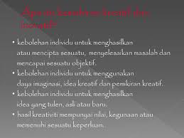 Sudah banyak orang yang mengenal dan tahu tentang fatimah, anak perempuan nabi muhammad saw. Hhhc 9801 Kemahiran Kreatif Dan Inovatif Ppt Download