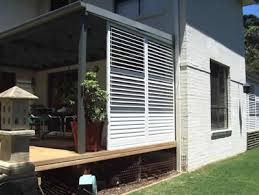 Porch shutters provide shade and decor for your outdoor living areas. Austin Outdoor Plantation Shutters The Shading Co