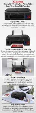 And you will only know it's jammed when you start printing and get no output. Shop Canon Pixma G3411 All In One Printer With Print Copy Scan Wifi Function Black Online In Dubai Abu Dhabi And All Uae