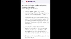 The lack of a track history means that we don't have much data to peruse when considering cryptocurrencies. Natwest Launches Urgent Cryptocurrency Scam Alert Bbc News