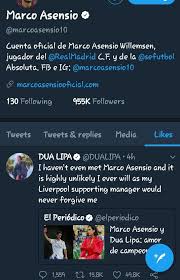 We did not find results for: Uzivatel Pena Real Madrid De Indonesia Na Twitteru Marco Asensio Menyukai Tweet Dua Lipa Yang Mengklarifikasi Tidak Pernah Bertemu Asensio