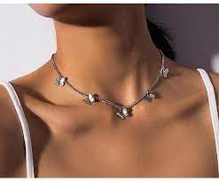 Butterfly Chocker Necklace In 2021 Choker Style Necklace Butterfly Necklace Silver Butterfly Pendant Necklace