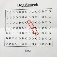 Can you spot the word dog in this brainteaser? Can You Solve Hardest Word Search Ever And Find The Dog