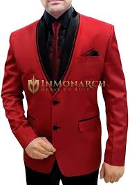 Black And Red Mens Suit Mens Red Tuxedo Suit In 5pc With Two Button Shawl Collar Jacket Mens Red Suit Suits Tuxedo Suit
