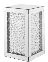 Hyslop Crystal End Table Elegant Decor Accent Mirrors End Tables