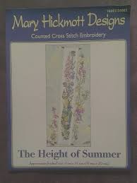 The Height Of Summer Bell Pull Cross Stitch Chart Mary Hickmott Designs