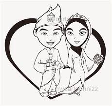 Gambar kartun muslimah with picsart by erl youtube. Gambar Kartun Muslimah Comel Hitam Putih