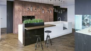 black, white & wood kitchens: ideas