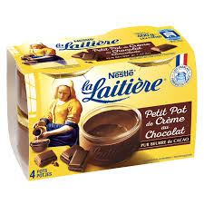 Creme Dessert Chocolat La Laitiere Les 4 Pots De 100 G A Prix Carrefour Dessert Chocolat La Laitiere Creme Dessert Chocolat