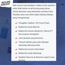 Oct 03, 2020 · 3. Resume Kreatif On Twitter Cara Mohon Kerja Mystep Melalui Email