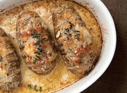 Scalloped Hasselback Potatoes Chez Us Prime Rib Dinner Side Dishes For Ribs Potato Side Dishes