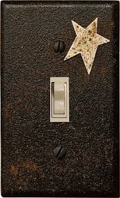 Country Light Switch Plate Spray Black And Dust With Cinnamon Primitive Decorating Country Primitive Bathrooms Primitive Decorating