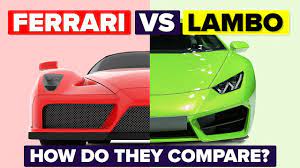 Check spelling or type a new query. Ferrari Vs Lamborghini How Do They Compare And Which Is Better Automotive Car Comparison Youtube