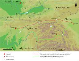 Map of the major transport routes connecting... | Download Scientific  Diagram