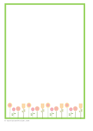 Spring Flower Border Paper Printable Teaching Resources Print Play Learn Borders For Paper Flower Border Border Paper Printable