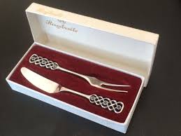 David Andersen Silver Fork Knife Set Scand 830 Silver Etsy Cocktail Set Knife Sets Andersen