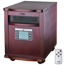 Optimus 1000 Watt To 1500 Watt Radiant Quartz Infrared Heater With Remote Brown Infrared Heater Fire Sense Patio Heater Baseboard Heating