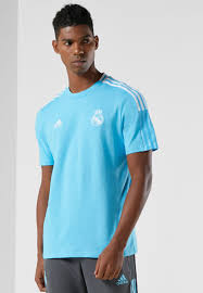 Adidas real madrid retro jersey t shirt blue crew neck men's rare summer top tee. Buy Adidas Blue Real Madrid T Shirt For Men In Doha Other Cities Gl0051