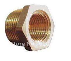 Brass 3 4 Male X 1 2 Female Bspp Connection Hex Bushing Adapter Reducer Connector Plumbing Brass Adapter