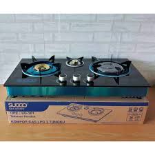 Kompor gas ini memiliki fitur teknologi blue lotus untuk menyebarkan panas yang lebih merata. Kompor Gas Kaca Lpg 3 Tungku Suggo Sg 301 Blue Gas Stove Shopee Indonesia