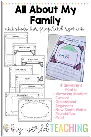 All You Need For A Family History Unit Learn About Family Structures And Personal History With Thes History Worksheets Vocabulary Word Walls My Family History
