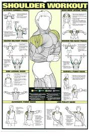 Andi Fauzi Firdaus Poster Fitness Pria Shoulder Workout