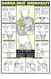 Andi Fauzi Firdaus Poster Fitness Pria Shoulder Workout