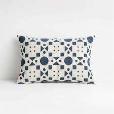 Snug as a bug collection: Araati 22 X15 Blue Floral Pillow Cover Reviews Crate And Barrel