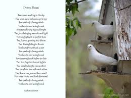 Doves Poem Www Gracetheday Com Song Play Poems Beautiful Words