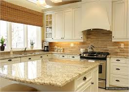Travertine Subway Mix Backsplash Tile Ivory Beige Brown New Kitchen Cabinets Kitchen Renovation Backsplash For White Cabinets