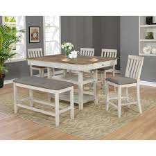 Check out our upholstered dining bench selection for the very best in unique or custom, handmade pieces from our furniture shops. Crown Mark Nina Relaxed Vintage 6 Piece Dining Set With Upholstered Bench Dream Home Interiors Table Chair Set With Bench