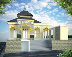 Gambar masjid modern 10 x 10 meter teras 2 meter sanggar. Desain Mushola Model Jawa Tengah Cek Bahan Bangunan